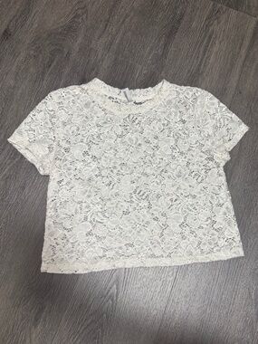 Embroidered white top
